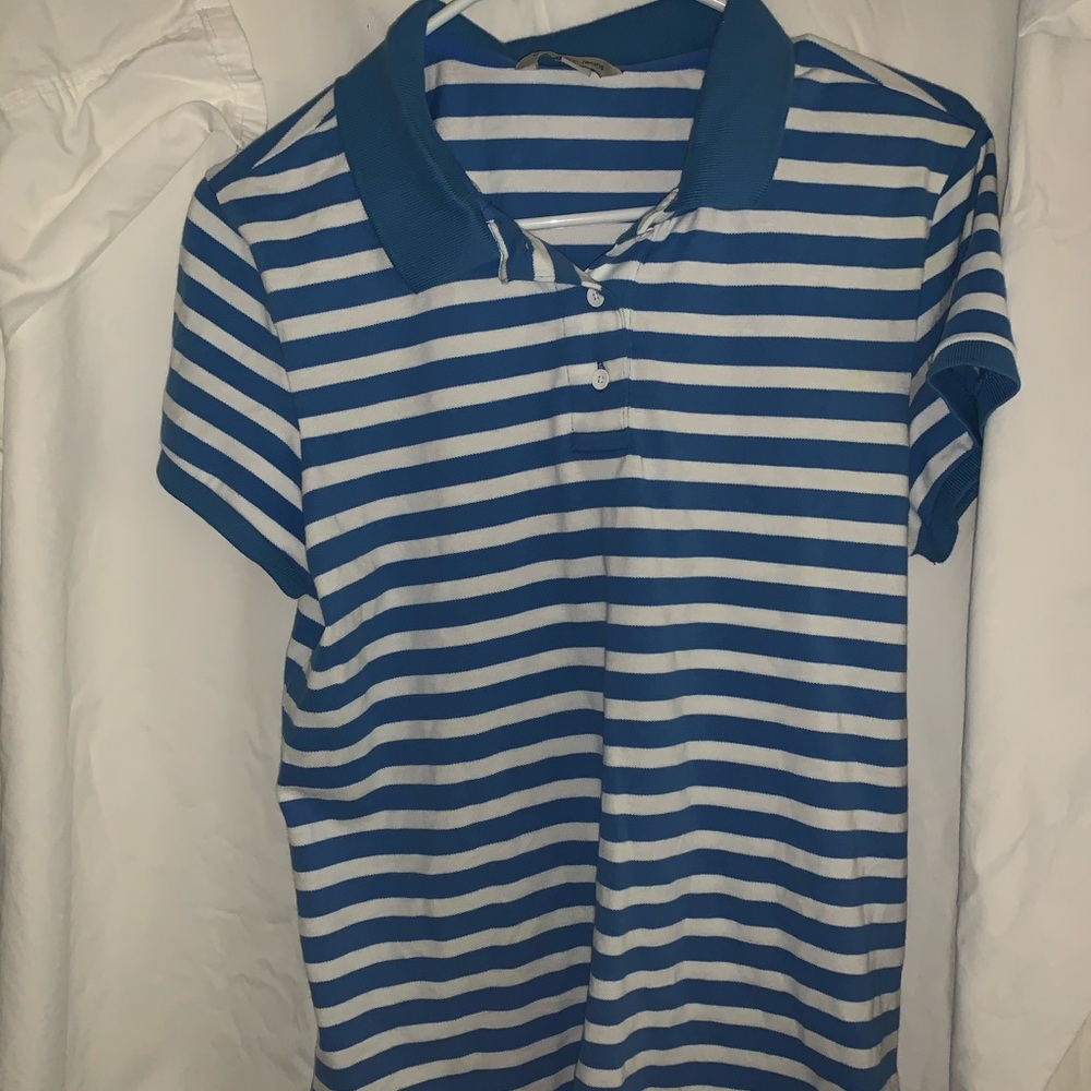 Calvin Klein Women’s Polo Shirt- striped